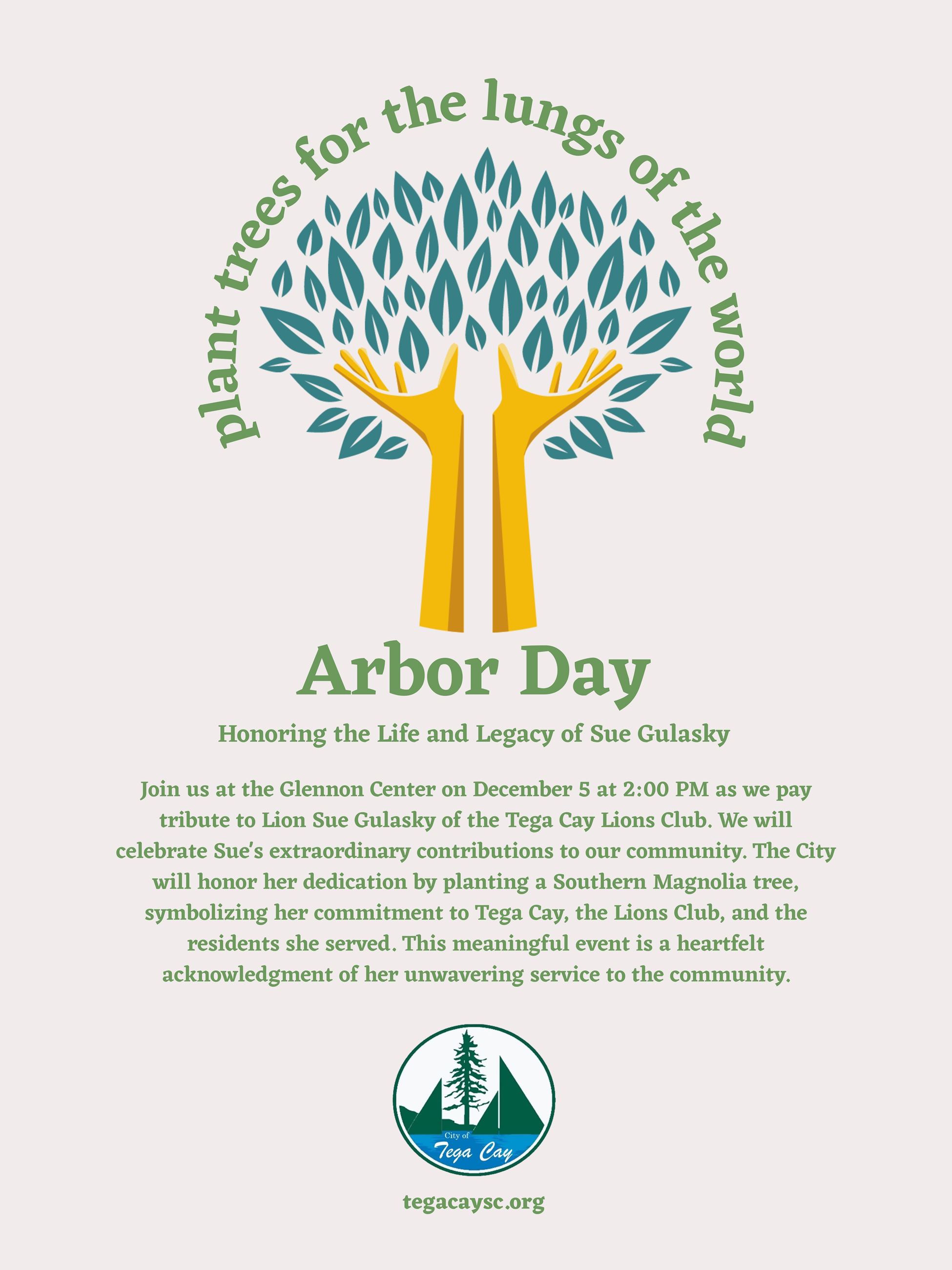 Arbor Day Honor Sue Gulasky